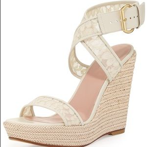 Stuart Weitzman Cream Wedges